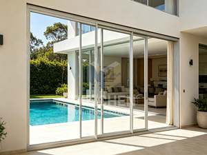 Modern Aluminum Alloy Double Glazed Sliding Glass Door