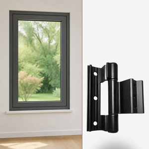 Smooth Operation Anti-Rust Black Finish Flag Hinge