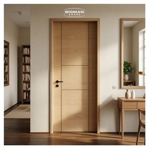 Minimalist Flush Design Solid Wood Fire Rated Door